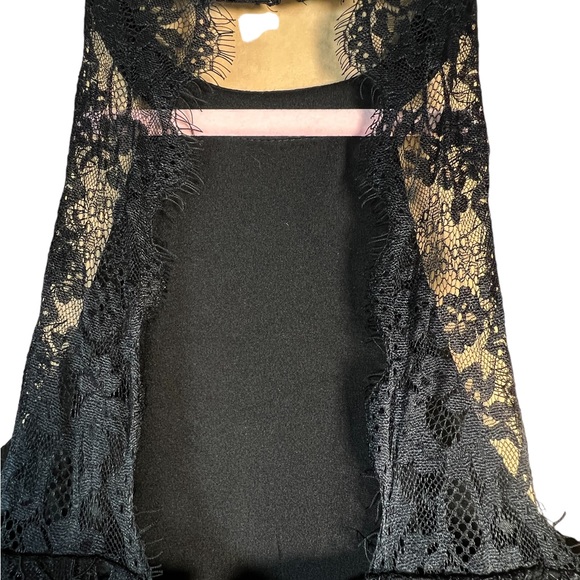 Lulu’s Women’s Black Lace Body-Con Mini Cocktail Dress With Back Cut-Out… - Picture 8 of 16